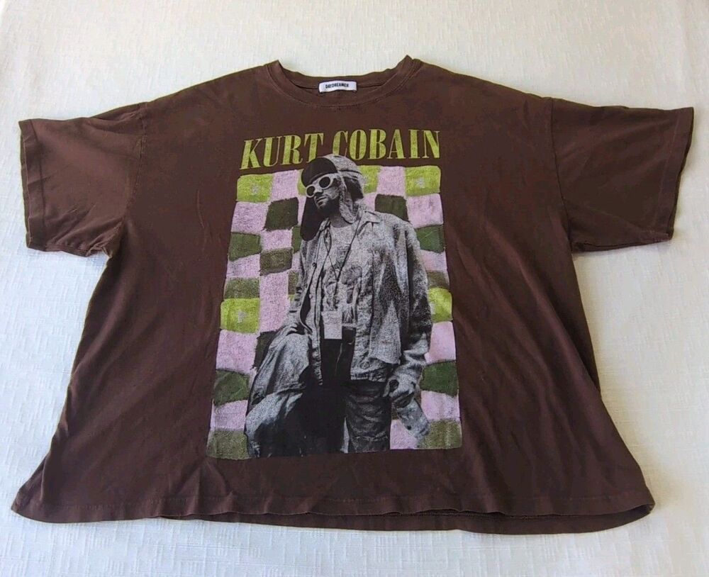 Daydreamer Kurt Cobain Checker Tee One Size Fits All